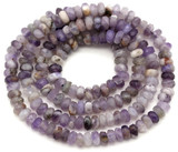 Approx. 15" Strand 4x2mm Amethyst Finely-Faceted Rondelle Beads