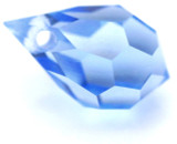 4pc 10x6mm Preciosa Czech Crystal Faceted Briolette Drops, Light Sapphire