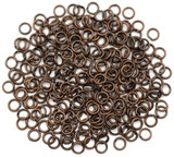 10-Grams of 4mm 21-Gauge Jump Rings, Antique Copper