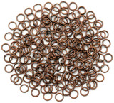 10-Grams of 5mm 21-Gauge Jump Rings, Antique Copper