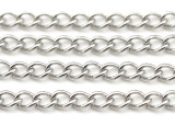 1 Meter 5x3.5mm Stainless Steel Twisted Curb Jewelry Chain