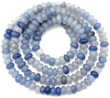 Approx. 15" Strand 4x2.5mm Blue Aventurine Rondelle Beads