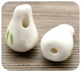 Approx. 21x13mm Porcelain Rabbit Bead