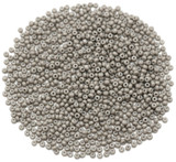 10-Gram Bag of Preciosa Ornella 10/0 Czech Glass Round Seed Beads, Gray Chalk (03641)