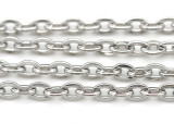 1 Meter 4x3mm Stainless Steel Cable Jewelry Chain