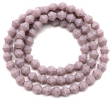 Approx. 13.5" Strand 4mm Crystal Faceted Bicone Beads,  Lavender Jade