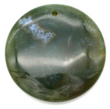 Approx. 41mm Fancy Jasper Top-Drilled Disc Pendant