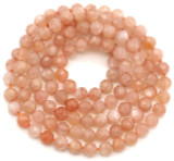 Approx. 15" Strand 3.5mm Faceted Sunstone Round Beads