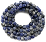 Approx. 14.5" Strand 4.5mm Sodalite Faceted Cube Beads