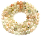 CHRISTMAS IN JULY: Approx. 15" Strand 3.5-4mm Arusha Sunstone Faceted Round Beads