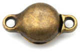 8x14mm Brass Super-Hold Magnetic Clasp, Antique Bronze
