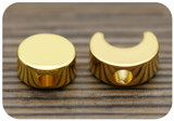18k Gold-Plated Brass Moon Phase Set (5 each of 6mm Full Moon & 7mm Crescent Moon) Spacer Beads