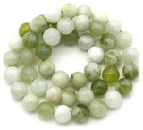 Approx. 15" Strand 8mm New Jade (Serpentine) Round Beads