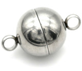 17x10mm Stainless Steel Round Magnet Clasp