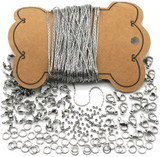 Stainless Steel Coreana Chain Kit: 10 Meters of 0.8mm Coreana Chain w/End Findings