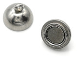 16.5x10mm Stainless Steel Round Magnet Clasp