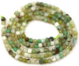 Approx. 15" Strand 2mm Chrysoprase Faceted Cube Beads