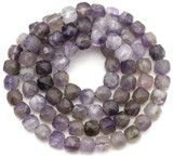 Approx. 15" Strand 4-4.5mm Amethyst Finely-Faceted Cube Beads