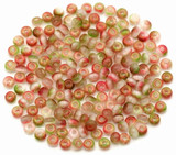 10 Grams of 4x2.5mm Glass Rondelle Beads, Red-Green-Brown Mix