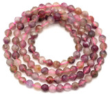 Approx. 15" Strand 3mm Pink Tourmaline Faceted Round Beads