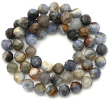 Approx. 15" Strand 7mm Kyanite Faceted Round Beads