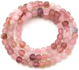 Approx. 15" Strand 4.5mm������Strawberry Quartz������Faceted Cube Beads