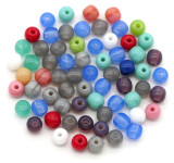 5-Gram Bag (Approx. 60pc) 4mm Czech Pressed Glass Druk Round Beads, Mixed Color