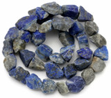Approx. 14.5" Strand 6-12mm Lapis Lazuli Rough Nugget Beads