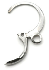 10pc 15x12mm Stainless Steel Round Leverback Earring Findings w/Open Loop
