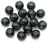 16pc 8mm Czech Pressed Glass Druk Round Beads, Montana Blue
