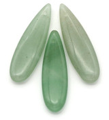 1pc Approx. 35x10mm Green Aventurine Teardrop Pendant (See photo for Variation)