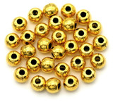30pc 5x4mm Rounded Barrel Spacer Beads, Antique Gold