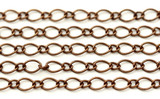 Approx. 1 Meter 5.7x3.5mm & 3x2.2mm Jewelry Chain, Antique Copper