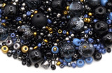 Approx. 40-Gram Bag 2-8mm Midnight Skies Bead Mix