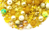 Approx. 40-Gram Bag 2-8mm Daffodil Yellow Bead Mix