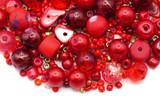 Approx. 40-Gram Bag 2-8mm Candy Apple Red Bead Mix