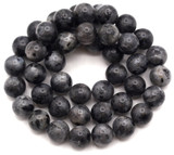 Approx. 15" Strand 8mm Larvikite Round Beads