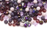 Approx. 500pc 4x3mm Crystal Rondelle Berry Patch Bead Mix