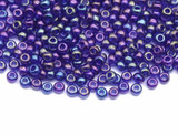 10-Gram Bag of Preciosa Ornela 10/0 Czech Glass Seed Beads, Dark Sapphire Rainbow (31100)