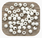 50pc 4mm Nickel-Free Brass Stardust Spacer Beads, Silver