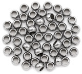 50pc 3x2mm Stainless Steel Rondelle Spacer Beads