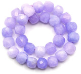 Approx. 6" Strand 5-6mm (Dyed) Quartz Faceted Cube Beads, Lavender