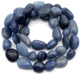 Approx. 15.5" Strand 7-12mm Blue Aventurine Tumbled Nugget��Beads