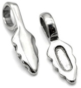 2pc 17.5x5mm Stainless Steel Glue-On Bails