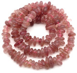 Approx. 16" Strand 5-8mm Strawberry Quartz Chip Beads