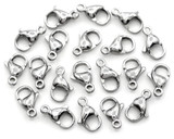 20pc 13x8mm Stainless Steel Lobster Claw Clasps