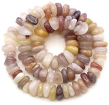 Approx. 15" Strand 8-12mm Mixed Quartz Large Chip Beads