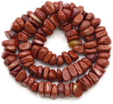Approx. 15" Strand 8-10mm Red Jasper Large Chip Beads