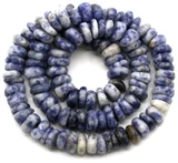 Approx. 16.5" Strand 8-10mm Blue Spot Jasper Large Chip Beads