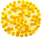 Approx. 100pc 6x5mm Crystal Rondelle Beads, Sunflower Summer